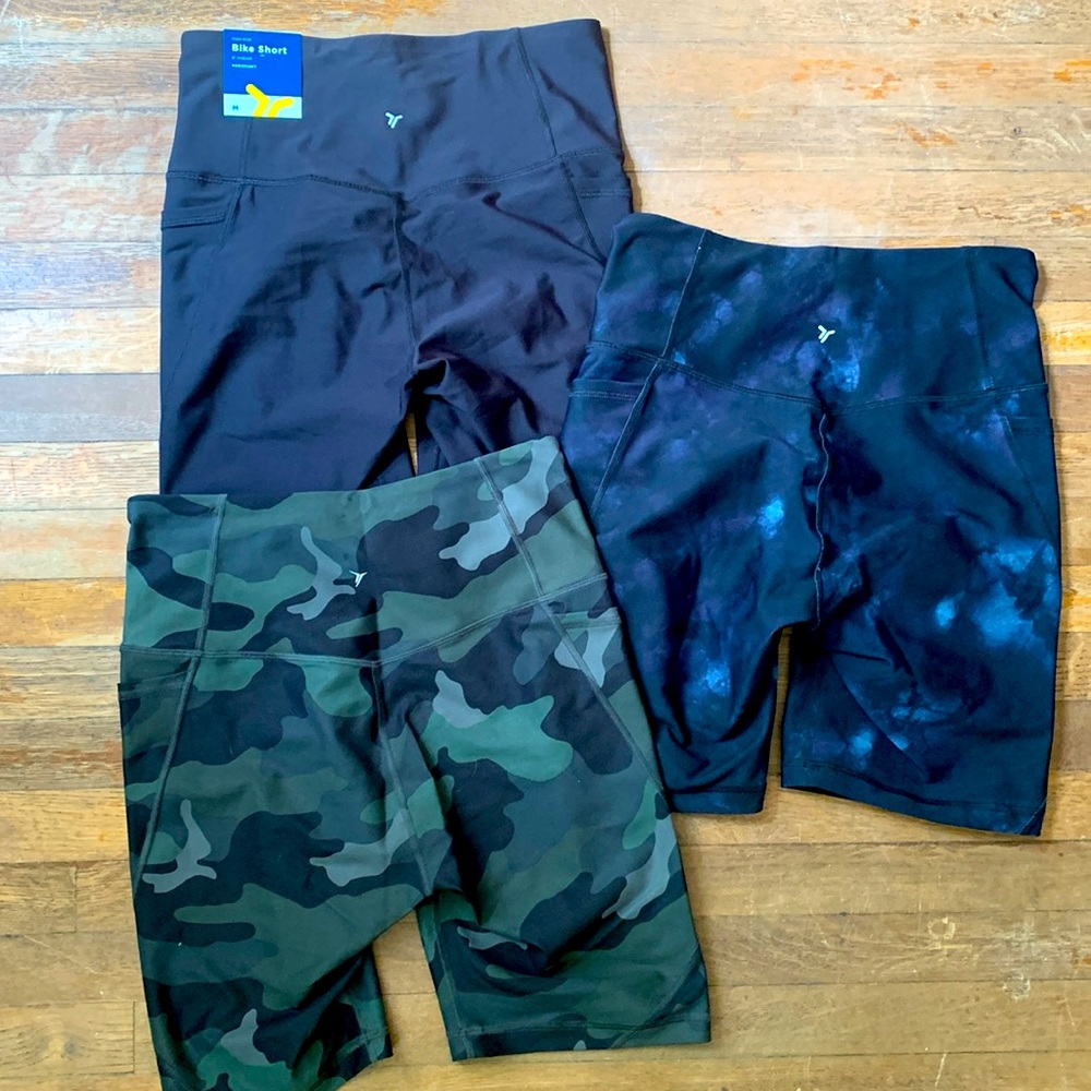 Powersoft High-Rise Bike Short 8” Inseam, Bundle of 3